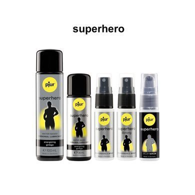 Спрей-пролонгатор pjur Superhero Strong Spray 20 ml, з екстрактом імбиру, без анестетиків PJ12920 фото Купити Спрей-пролонгатор pjur Superhero Strong Spray 20 ml, з екстрактом імбиру, без анестетиків  Pjur (Люксембург) 905 грн