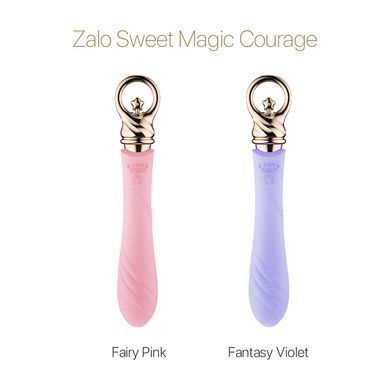 Вибратор для точки G с подогревом Zalo Sweet Magic - Courage Fairy Pink SO6674 фото Купить   Zalo (США) 3 039 грн