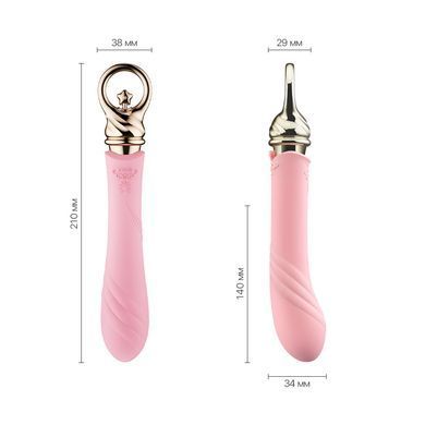 Вибратор для точки G с подогревом Zalo Sweet Magic - Courage Fairy Pink SO6674 фото Купить   Zalo (США) 3 039 грн