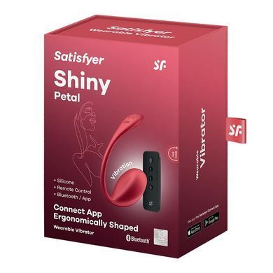 Смарт-віброяйце Satisfyer Shiny Petal Connect App, керування зі смартфона, пульт ДК SX1220 фото Купити Смарт-віброяйце Satisfyer Shiny Petal Connect App, керування зі смартфона, пульт ДК  Satisfyer (Німеччина) 2 540 грн