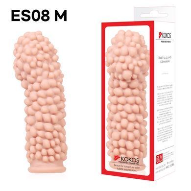 Насадка на член Kokos Extreme Sleeve ES.08 розмір M, потовщувальна, стимулюючий рельєф SO1818 фото Купити Насадка на член Kokos Extreme Sleeve ES.08 розмір M, потовщувальна, стимулюючий рельєф  Kokos (Південна Корея) 489 грн