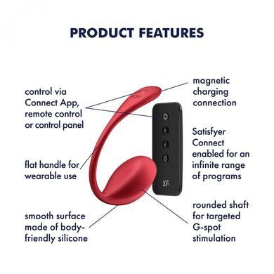 Смарт-віброяйце Satisfyer Shiny Petal Connect App, керування зі смартфона, пульт ДК SX1220 фото Купити Смарт-віброяйце Satisfyer Shiny Petal Connect App, керування зі смартфона, пульт ДК  Satisfyer (Німеччина) 2 540 грн
