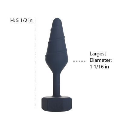 Анальна пробка Lux Active Twist Plug Small Blue (м'яте паковання!!!), Синій, S
