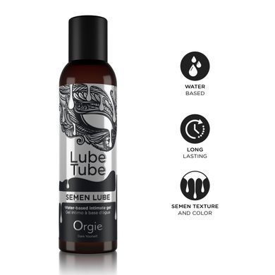 Лубрикант с имитацией спермы Orgie Lube Tube Semen Lube, 150 мл, водная основа, без вкуса и запаха SX1537 фото Купить   Orgie (Бразилія-Португалія) 701 грн