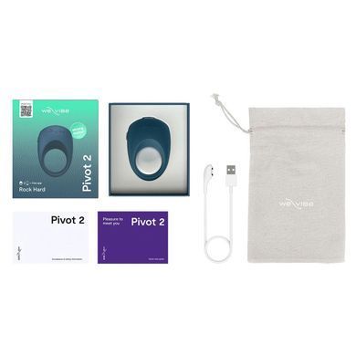 Ерекційне смарт-віброкільце We-Vibe Pivot 2 Slate SX3859 фото Купити Ерекційне смарт-віброкільце We-Vibe Pivot 2 Slate  We-Vibe (Канада) 4 029 грн