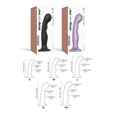 Насадка для страпона Strap-On-Me Dildo Plug P&G Black S SO9000 фото Купити Насадка для страпона Strap-On-Me Dildo Plug P&G Black S  Strap-On-Me (Франція) 1 690 грн