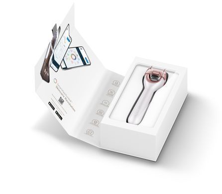 Електронний ролер для обличчя з мікроголками GESKE MicroNeedle Face Roller 9в1 starlight HB0187 фото Купити Електронний ролер для обличчя з мікроголками GESKE MicroNeedle Face Roller 9в1 starlight  GESKE 1 699 грн
