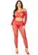 Комплект Leg Avenue Off The Shoulder Top and Footless Tights One Size, Red SX1749 фото 5