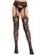 Колготки Leg Avenue Net Stockings with Attached Garter Belt One Size Black SX2752 фото 3