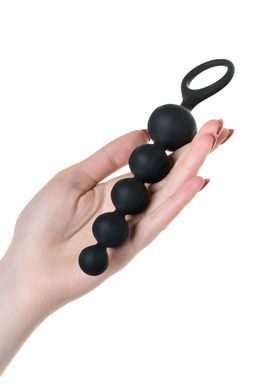Набор анальных бус Satisfyer Beads Black, силикон, макс. диаметр 3,3 см и 3,5 см SO2740 фото Купить   Satisfyer (Німеччина) 951 грн
