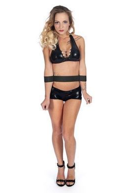 Фіксатор для талії і рук Fetish Tentation Waist and Wrist Straps з маскою на очі SO3737 фото Купити Фіксатор для талії і рук Fetish Tentation Waist and Wrist Straps з маскою на очі  Fetish Tentation (Франція) 535 грн