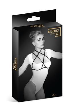 Портупея на грудь Bijoux Pour Toi - LOLA, эластичный полиэстер SO2225 фото Купить   Bijoux Pour Toi  332 грн