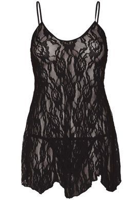 Сорочка беби-долл Leg Avenue Rose Lace Flair Chemise Black, Queen Size SO9102 фото Купить Рубашка бэби-долл Leg Avenue Rose Lace Flair Chemise Black, One Size  Leg Avenue  1 229 грн