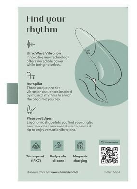 Мини-вибратор Womanizer Vibe Sage, 3 авторежима + 10 уровней интенсивности SX2146 фото Купить   Womanizer (Німеччина) 4 619 грн