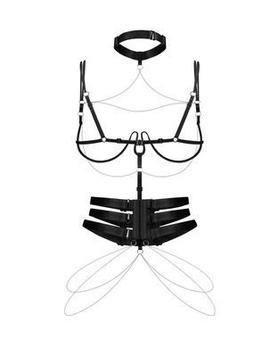 Портупея Obsessive Premisis Black harness S/M/L SX3117 фото Купити Портупея Obsessive Premisis Black harness S/M/L  Obsessive (Польща) 4 711 грн