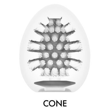 Мастурбатор-яйце Tenga Egg Cone, щільний TPE, пробник лубриканту 5 мл SO9801 фото Купити Мастурбатор-яйце Tenga Egg Cone, щільний TPE, пробник лубриканту 5 мл  Tenga (Японія) 396 грн