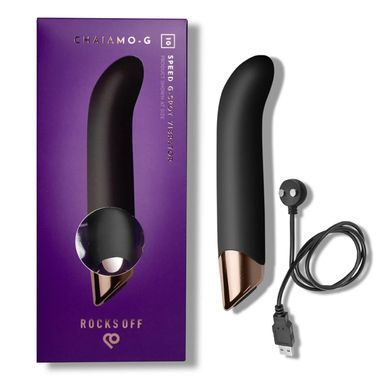 Вібратор для точки G Rocks Off Chaiamo G Black, 10 режимів SX1201 фото Купити Вібратор для точки G Rocks Off Chaiamo G Black, 10 режимів  Rocks Off (Великобританія) 1 838 грн