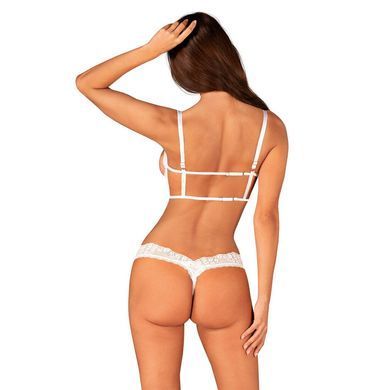 Эротический комплект Obsessive Heavenlly 2-pcs cupless set XL/2XL, открытая грудь, с доступом SO8177 фото Купить   Obsessive (Польща) 1 570 грн