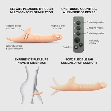 Вибронасадка для страпона с вакуумной стимуляцией Strap-On-Me Multi Orgasm Realistic Dildo M Vanilla SX4036 фото Купить Вибронасадка для страпона с вакуумной стимуляцией Strap-On-Me Multi Orgasm Realistic Dildo M Vanilla  Strap-On-Me  7 099 грн