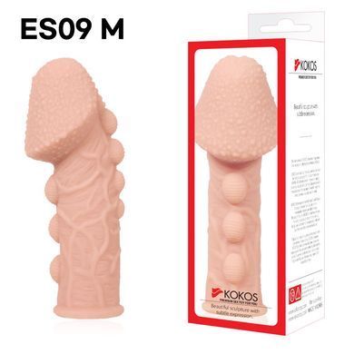 Насадка на член Kokos Extreme Sleeve ES.09 розмір M, потовщуюча, стимулюючий рельєф SO1819 фото Купити Насадка на член Kokos Extreme Sleeve ES.09 розмір M, потовщуюча, стимулюючий рельєф  Kokos (Південна Корея) 489 грн