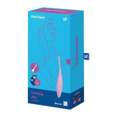Смарт-вібратор для клітора Satisfyer Twirling Joy Pink SO5557 фото Купити Смарт-вібратор для клітора Satisfyer Twirling Joy Pink  Satisfyer (Німеччина) 1 903 грн