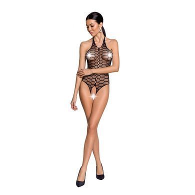 Бодістокінг у велику сітку Passion BS087 black, відкрита спина, халтер, з доступом SO6379 фото Купити Бодістокінг у велику сітку Passion BS087 black, відкрита спина, халтер, з доступом  Passion (Польща) 803 грн