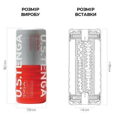 Мастурбатор Tenga US Double Hole Cup (двухсторонний большой) с двумя независимыми каналами TOC-004US фото Купить   Tenga (Японія) 951 грн
