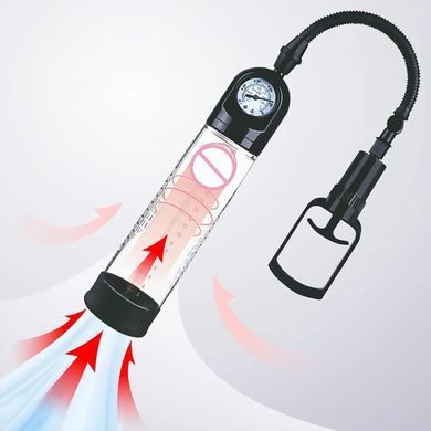 Вакуумна помпа Men Powerup зі стрілковим манометром і ручним насосом SO8704 фото Купити Вакуумна помпа Men Powerup зі стрілковим манометром і ручним насосом  Men Powerup (Китай) 766 грн
