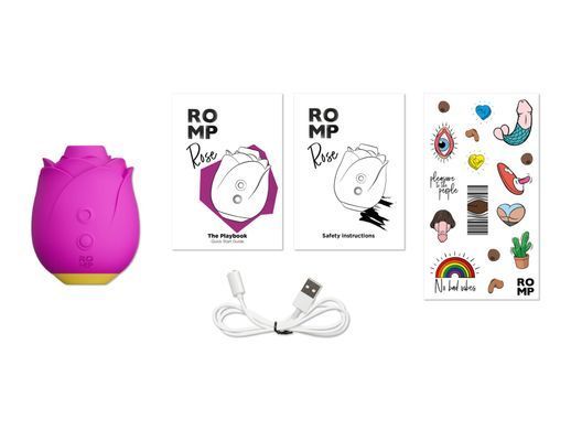 Шикарний вакуумний кліторальний стимулятор Romp Rose Pink, у вигляді троянди SO8738 фото Купити Шикарний вакуумний кліторальний стимулятор Romp Rose Pink, у вигляді троянди  Romp (Німеччина) 1 339 грн