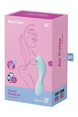 Вакуумний смарт-стимулятор із вібрацією Satisfyer Curvy Trinity 5 (Blue), керування зі смартфона SO6726 фото Купити Вакуумний смарт-стимулятор із вібрацією Satisfyer Curvy Trinity 5 (White), керування зі смартфона  Satisfyer (Німеччина) 2 217 грн