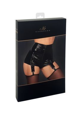 Шортики Noir Handmade F325 Glam, M, black, винил, высокая талия, крепления для чулок, с доступом SX0382 фото Купить   Noir Handmade (Польща) 2 568 грн