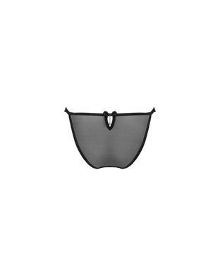 Напівпрозорі трусики з підвіскою Obsessive Ivannes panties black S/M, чорні SO7280 фото Купити Напівпрозорі трусики з підвіскою Obsessive Ivannes panties black S/M, чорні  Obsessive (Польща) 452 грн