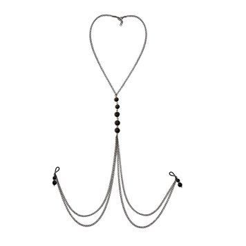 Украшение на грудь с натуральными камнями Art of Sex - Nipple clamps Lava SO9842 фото Купить   Art of Sex  452 грн