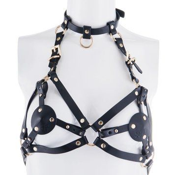 Портупея на грудь LOCKINK SEVANDA Queen Chest Harness with Removable Bra SX0873 фото Купить   LOCKINK (Китай) 2 217 грн