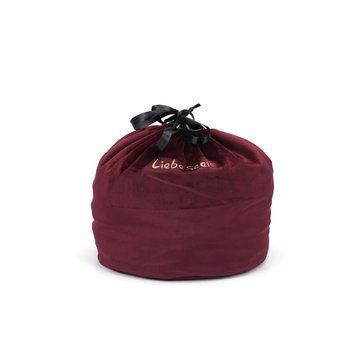 Бархатный мешочек для хранения игрушек Liebe Seele Wine Red Large Storage Bag Cylindrical, 24х25 см SO9467 фото Купить   Liebe Seele (Японія) 775 грн