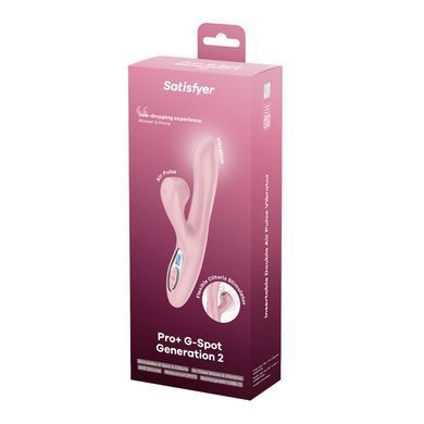 Вакуумний вібратор-кролик Satisfyer Pro+ G-Spot Generation 2 Pink SX4316 фото Купити Вакуумний вібратор-кролик Satisfyer Pro+ G-Spot Generation 2 Pink  Satisfyer  2 799 грн