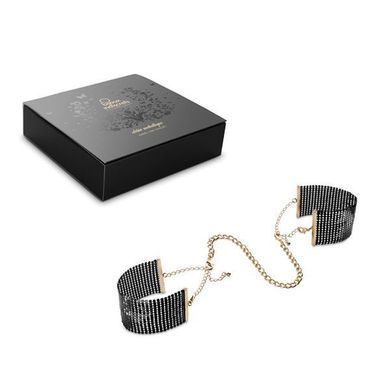 Наручники Bijoux Indiscrets Desir Metallique Handcuffs - Black, металлические, стильные браслеты SO2663 фото Купить   Bijoux Indiscrets  905 грн