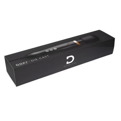 Преміальний вібромасажер DOXY Die Cast матово-чорний, з покриттям із 24-каратного золота SX2455 фото Купити Преміальний вібромасажер DOXY Die Cast матово-чорний, з покриттям із 24-каратного золота  Doxy (Великобританія) 10 440 грн