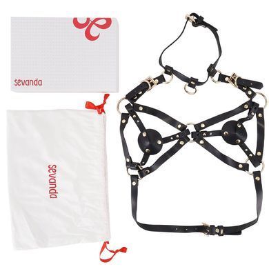 Портупея на грудь LOCKINK SEVANDA Queen Chest Harness with Removable Bra SX0873 фото Купить   LOCKINK (Китай) 2 217 грн