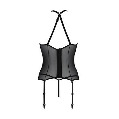 Корсет з пажами Passion SATARA CORSET L/XL black, стрінги, мереживо, застібки спереду та ззаду SO8475 фото Купити Корсет з пажами Passion SATARA CORSET L/XL black, стрінги, мереживо, застібки спереду та ззаду  Passion (Польща) 1 690 грн