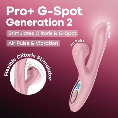 Вакуумний вібратор-кролик Satisfyer Pro+ G-Spot Generation 2 Pink SX4316 фото Купити Вакуумний вібратор-кролик Satisfyer Pro+ G-Spot Generation 2 Pink  Satisfyer  2 799 грн