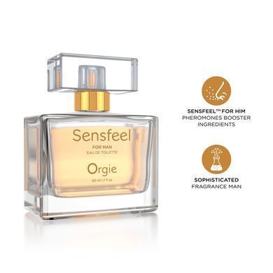 Мужские духи с феромонами Orgie &ndash; Sensfeel for Man (50 мл), цитрусово-древесный аромат SX1539 фото Купить   Orgie (Бразилія-Португалія) 1 653 грн