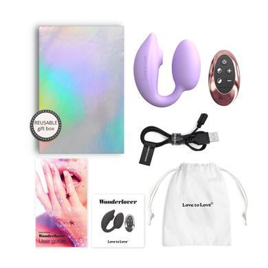 Виброяйцо с вакуумной клиторальной стимуляцией Love To Love Wonderlover VIVA MAUVE SO9615 фото Купить   Love To Love (Франція) 5 488 грн