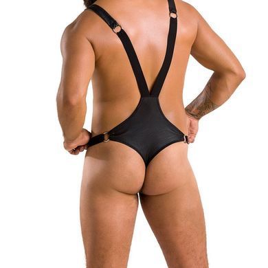 Чоловіче боді з люверсами Passion 028 HARRY L/XL Black, екошкіра, на шлейках SO7555 фото Купити Чоловіче боді з люверсами Passion 028 HARRY L/XL Black, екошкіра, на шлейках  Passion (Польща) 2 143 грн