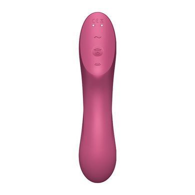 Вакуумный стимулятор с вибрацией Satisfyer Curvy Trinity 3 Red SO6117 фото Купить   Satisfyer (Німеччина) 1 939 грн
