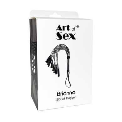 Ажурная плеть из экокожи Art of Sex - Brianna, цвет черный SO9665 фото Купить   Art of Sex  2 716 грн