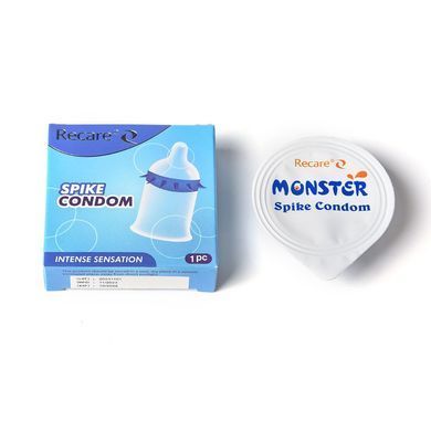 Насадка на член Recare Spike Condom Blue (презерватив з шипами) SX3350 фото Купити Насадка на член Recare Spike Condom Blue (презерватив з шипами)  Recare (Китай) 69 грн
