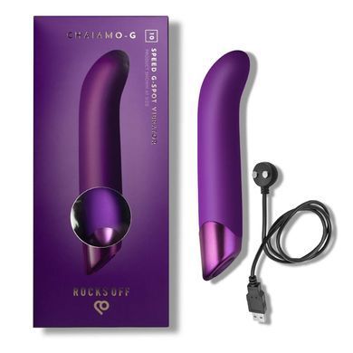 Вібратор для точки G Rocks Off Chaiamo G Purple, 10 режимів SX1202 фото Купити Вібратор для точки G Rocks Off Chaiamo G Black, 10 режимів  Rocks Off (Великобританія) 1 838 грн