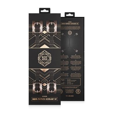 Фіксатор рук і ніг для ліжка Rosy Gold - Under-Mattress Restraint Set SX3911 фото Купити Фіксатор рук і ніг для ліжка Rosy Gold - Under-Mattress Restraint Set  Rosy Gold (Нідерланди) 4 869 грн