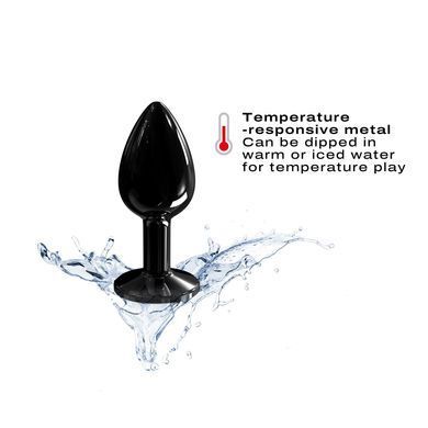 Металлическая анальная пробка с кристаллом Dorcel Diamond Plug Black S SO7808 фото Купить   Dorcel (Франція) 831 грн